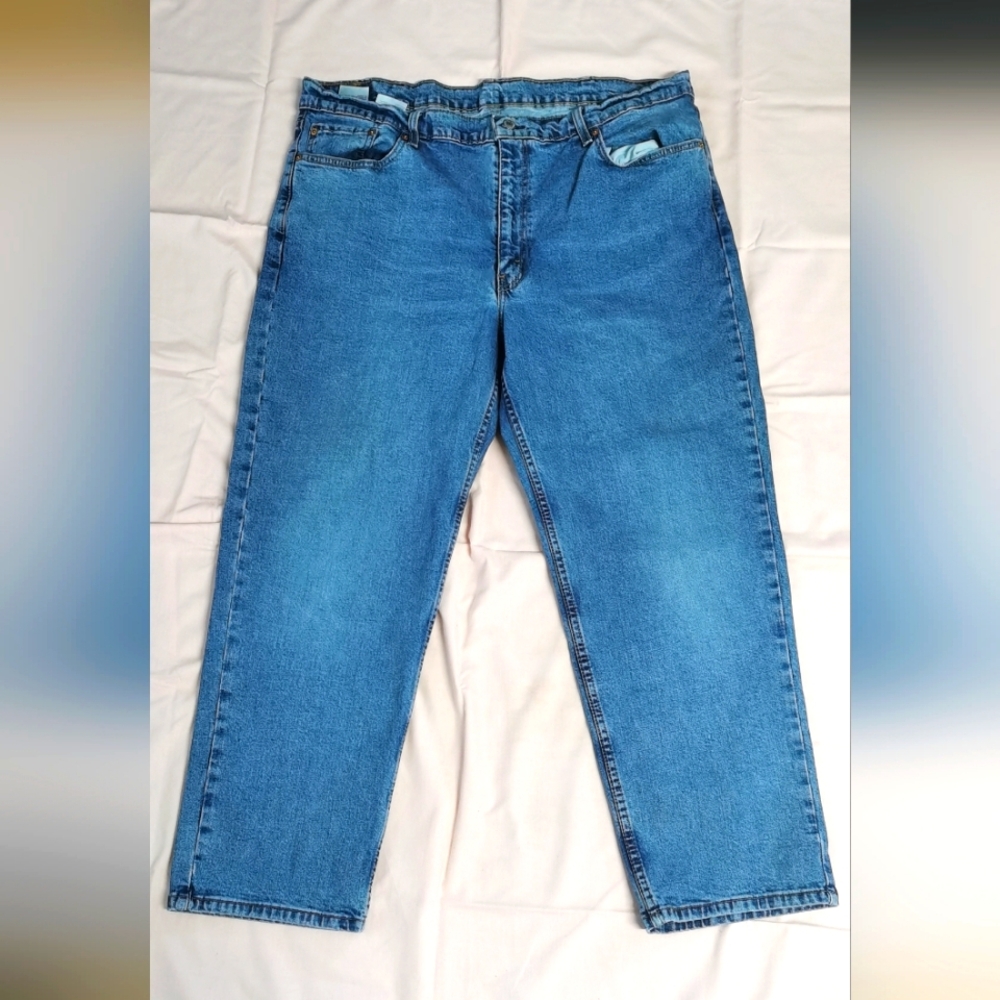 Levis Men's 550 W42 L30 Blue Regular Straight Denim Jeans